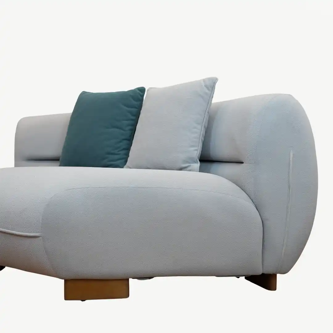 Modern Curved Sofa Set Luxurious Beechwood – 4 Pieces - Image 19