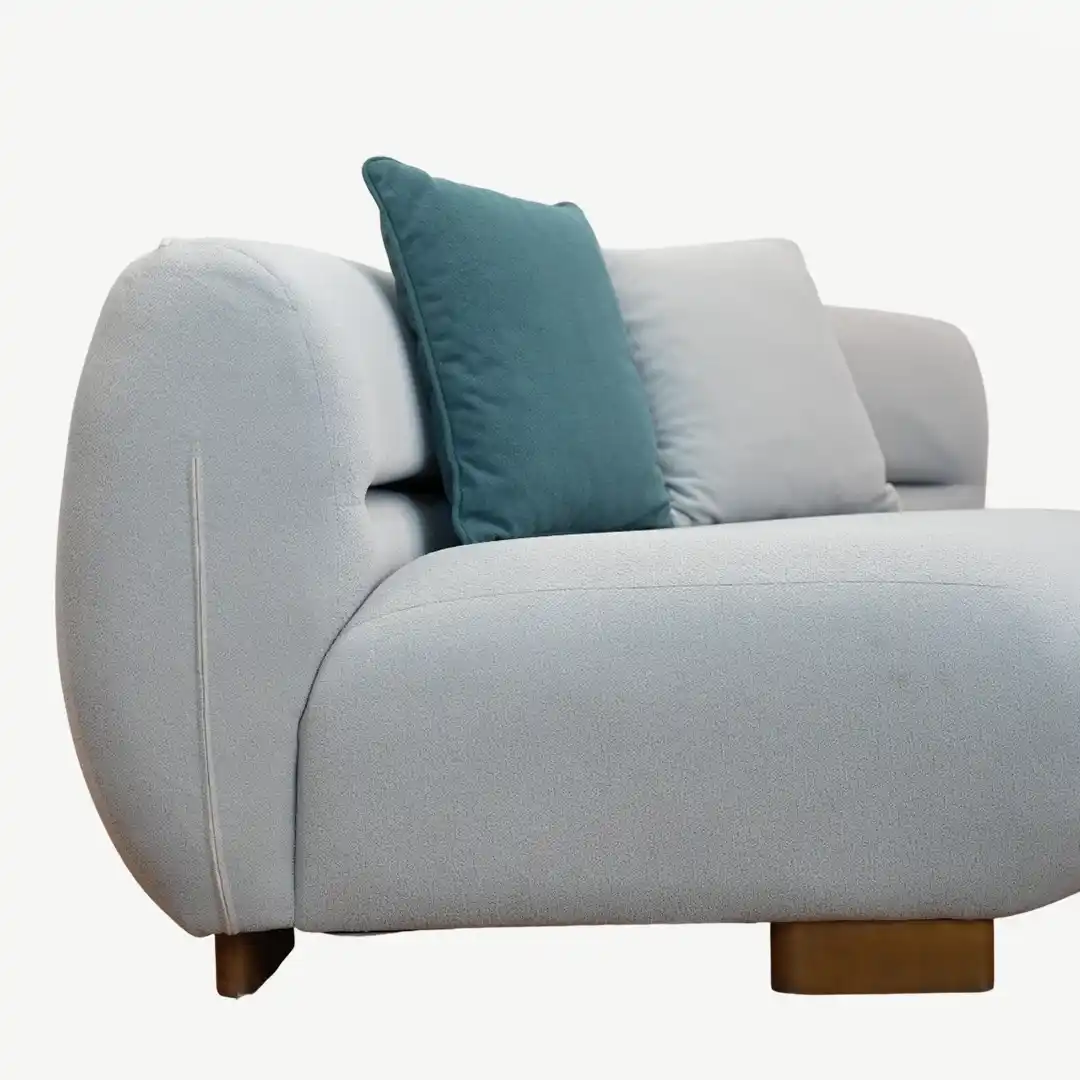 Modern Curved Sofa Set Luxurious Beechwood – 4 Pieces - Image 18