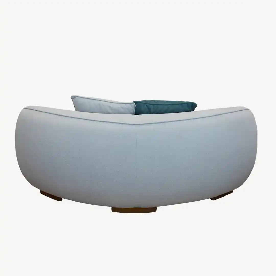 Modern Curved Sofa Set Luxurious Beechwood – 4 Pieces - Image 17