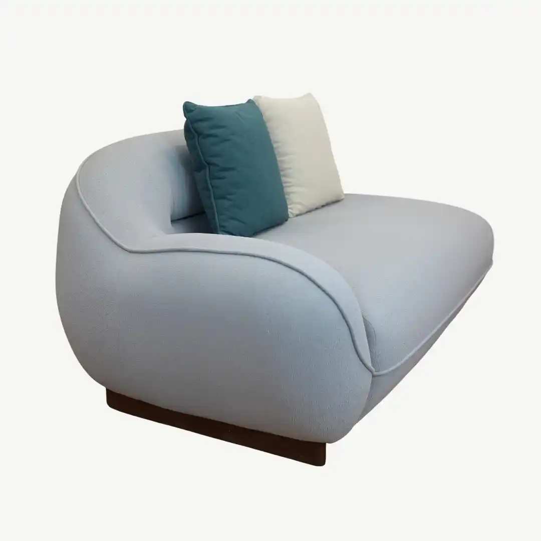 Modern Curved Sofa Set Luxurious Beechwood – 4 Pieces - Image 14