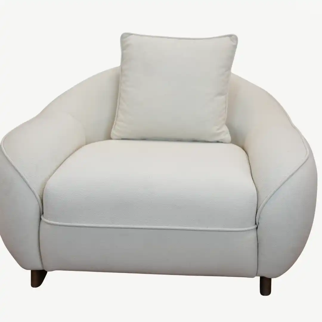 Modern Curved Sofa Set Luxurious Beechwood – 4 Pieces - Image 13