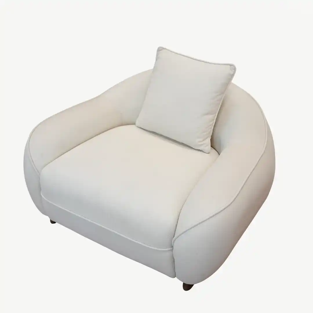 Modern Curved Sofa Set Luxurious Beechwood – 4 Pieces - Image 12