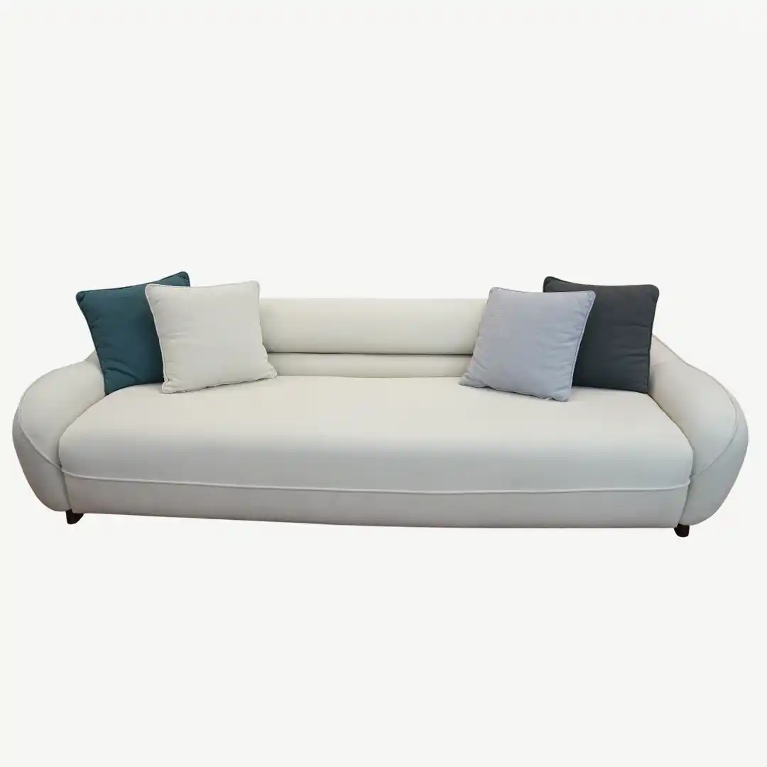 Modern Curved Sofa Set Luxurious Beechwood – 4 Pieces - Image 10