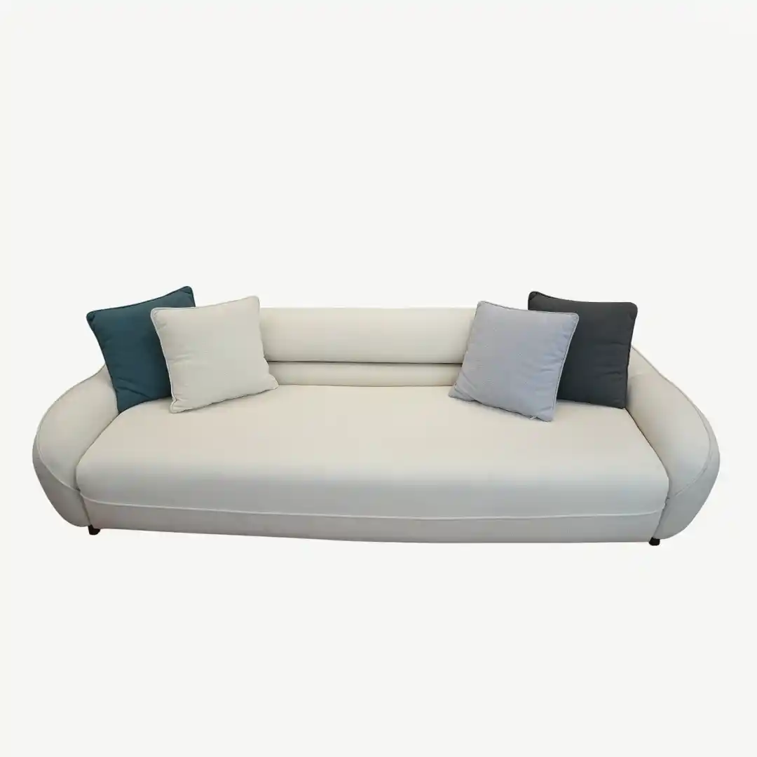 Modern Curved Sofa Set Luxurious Beechwood – 4 Pieces - Image 8