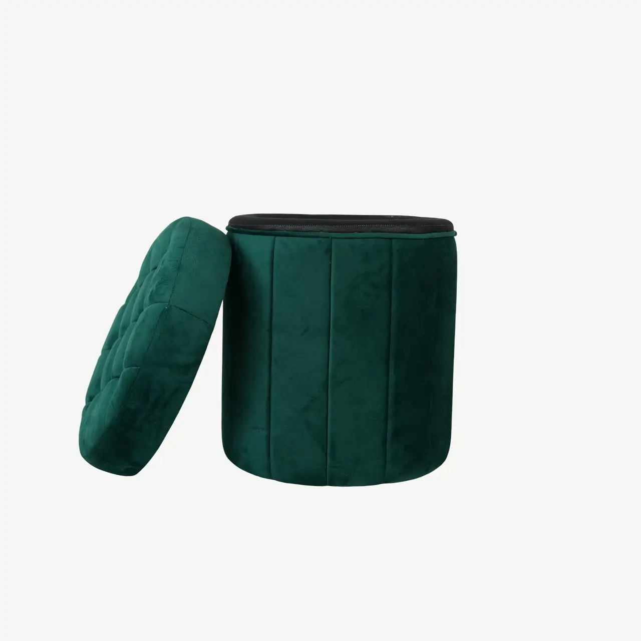 Round Storage Ottoman