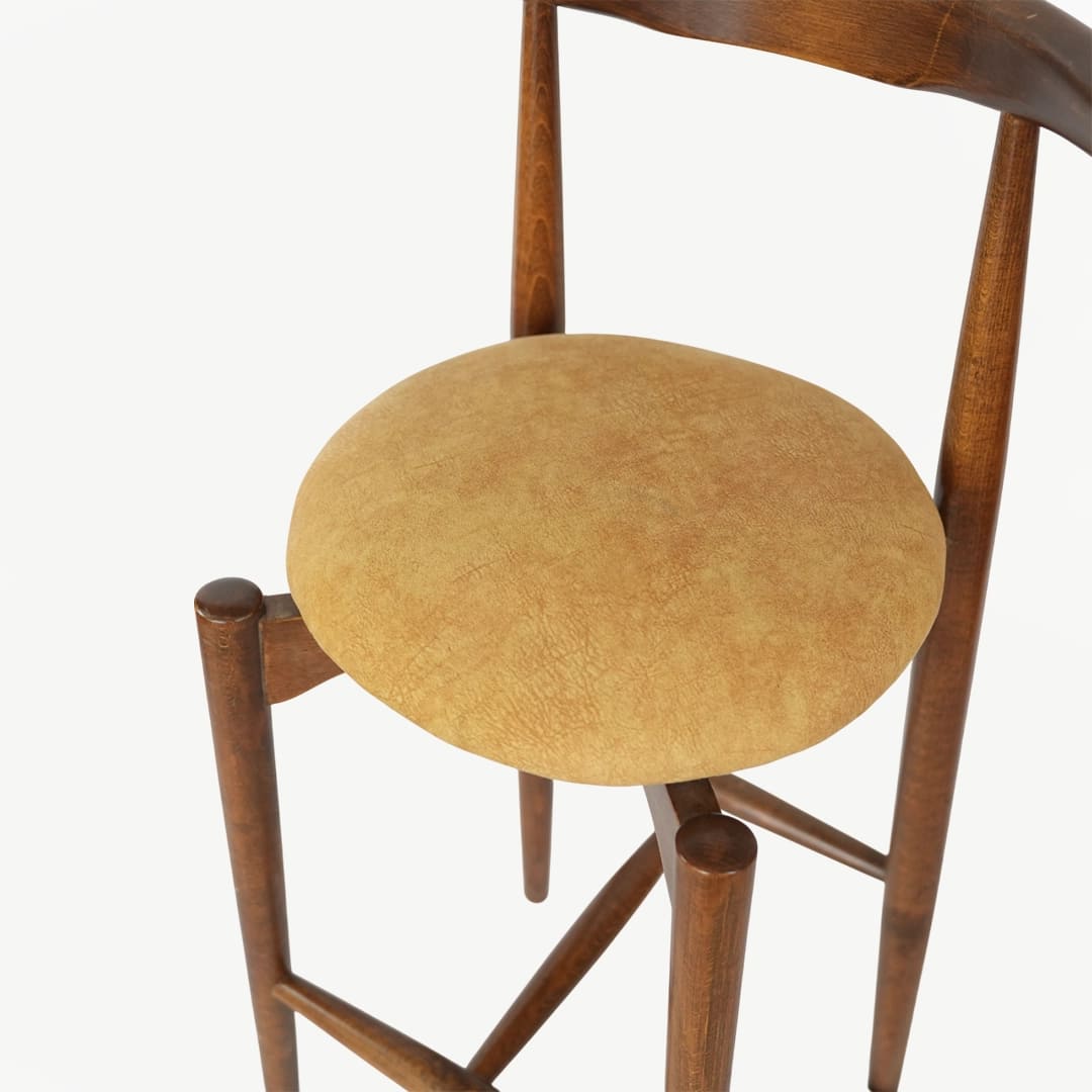 Modern Wooden Bar Chair