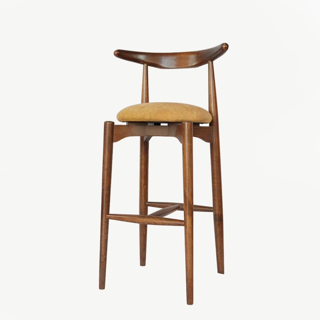 Modern Wooden Bar Chair