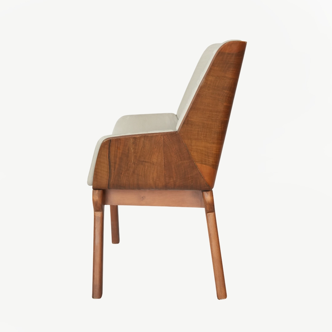 High-Quality Upholstered Chair with Armrests and Solid Wooden Legs – 95 cm Height - Image 5