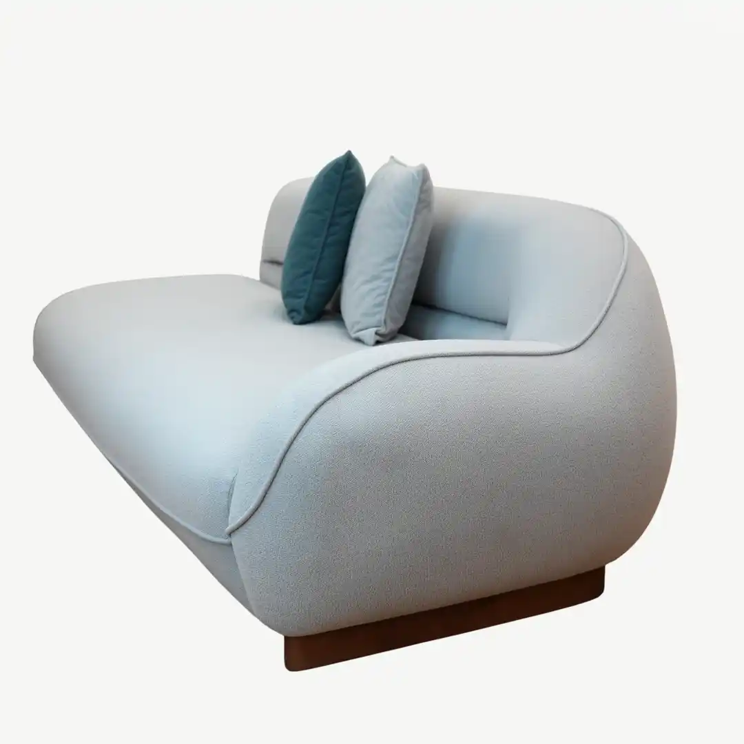 Modern Curved Sofa Set Luxurious Beechwood – 4 Pieces - Image 22