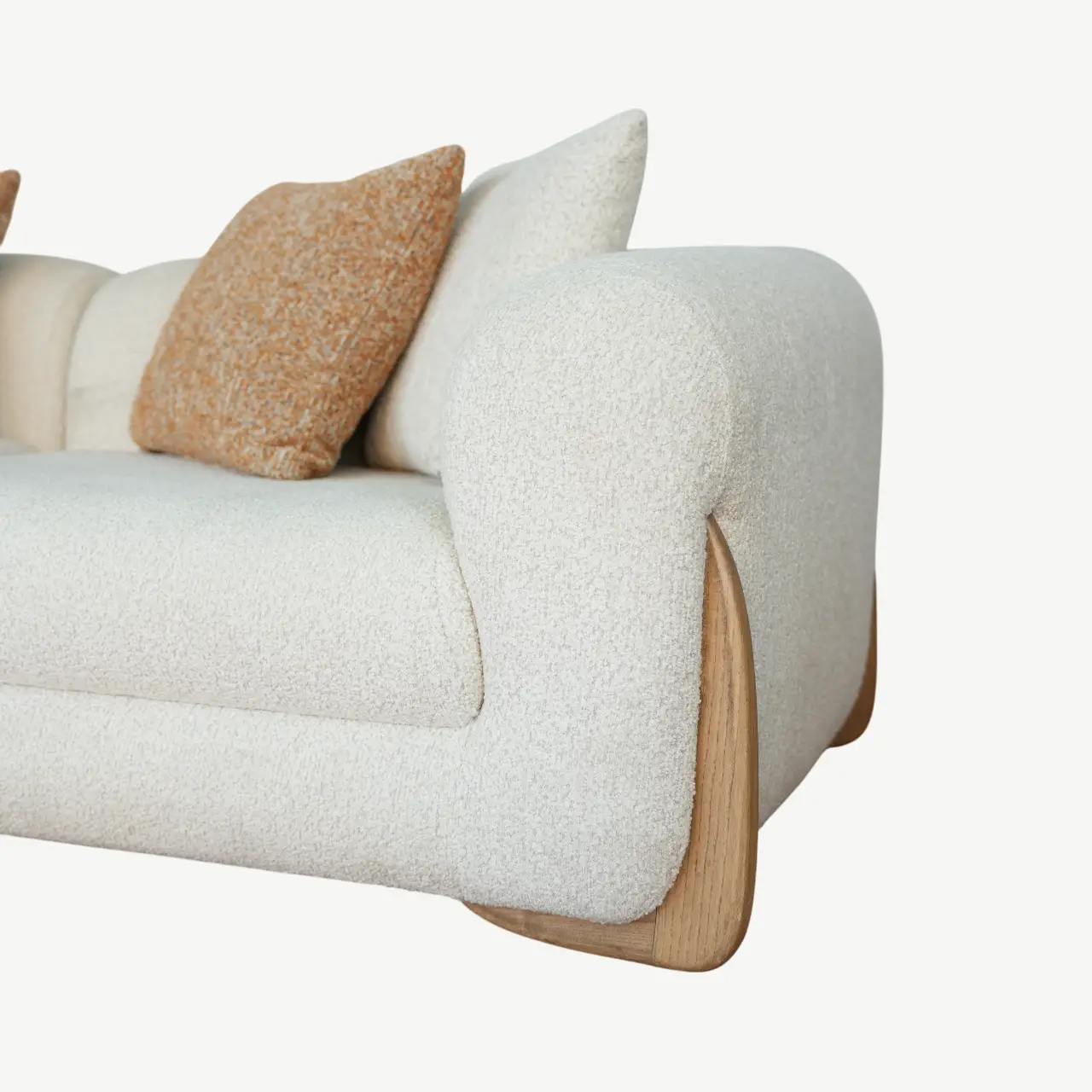 Serena Plush Sectional Corner Sofa with Coordinated Armchair - Image 11