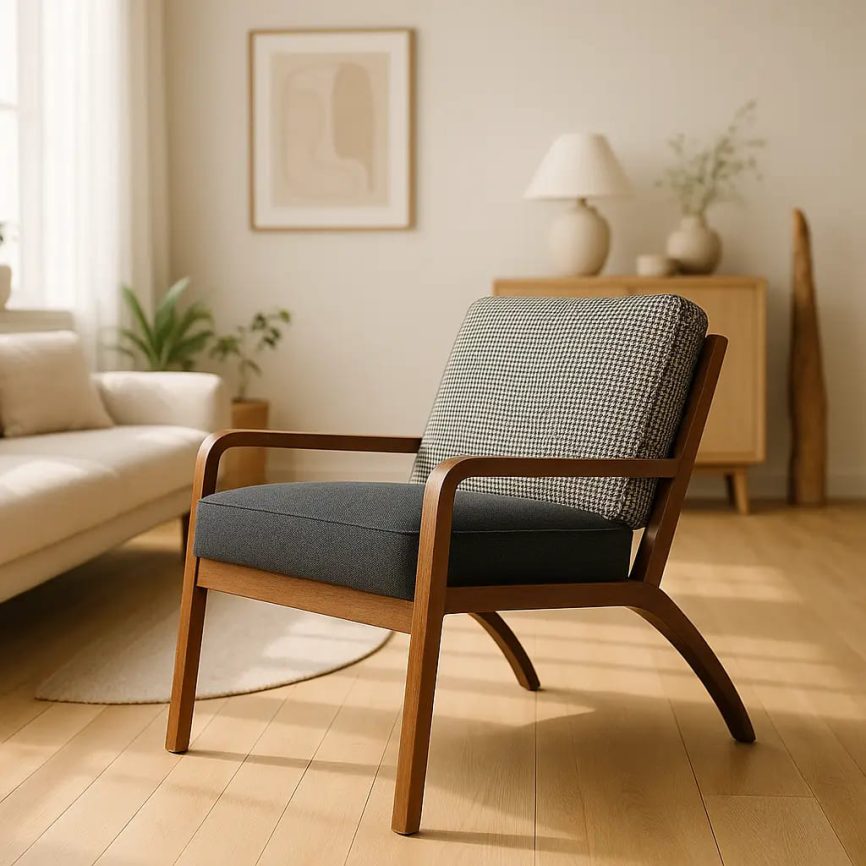 Modern Beechwood Armchair
