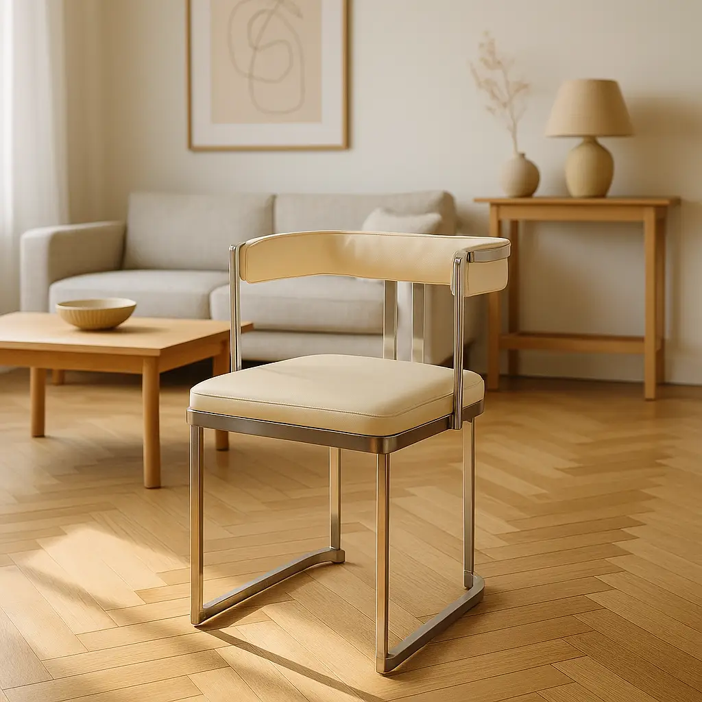 Chrome Frame Accent Chair