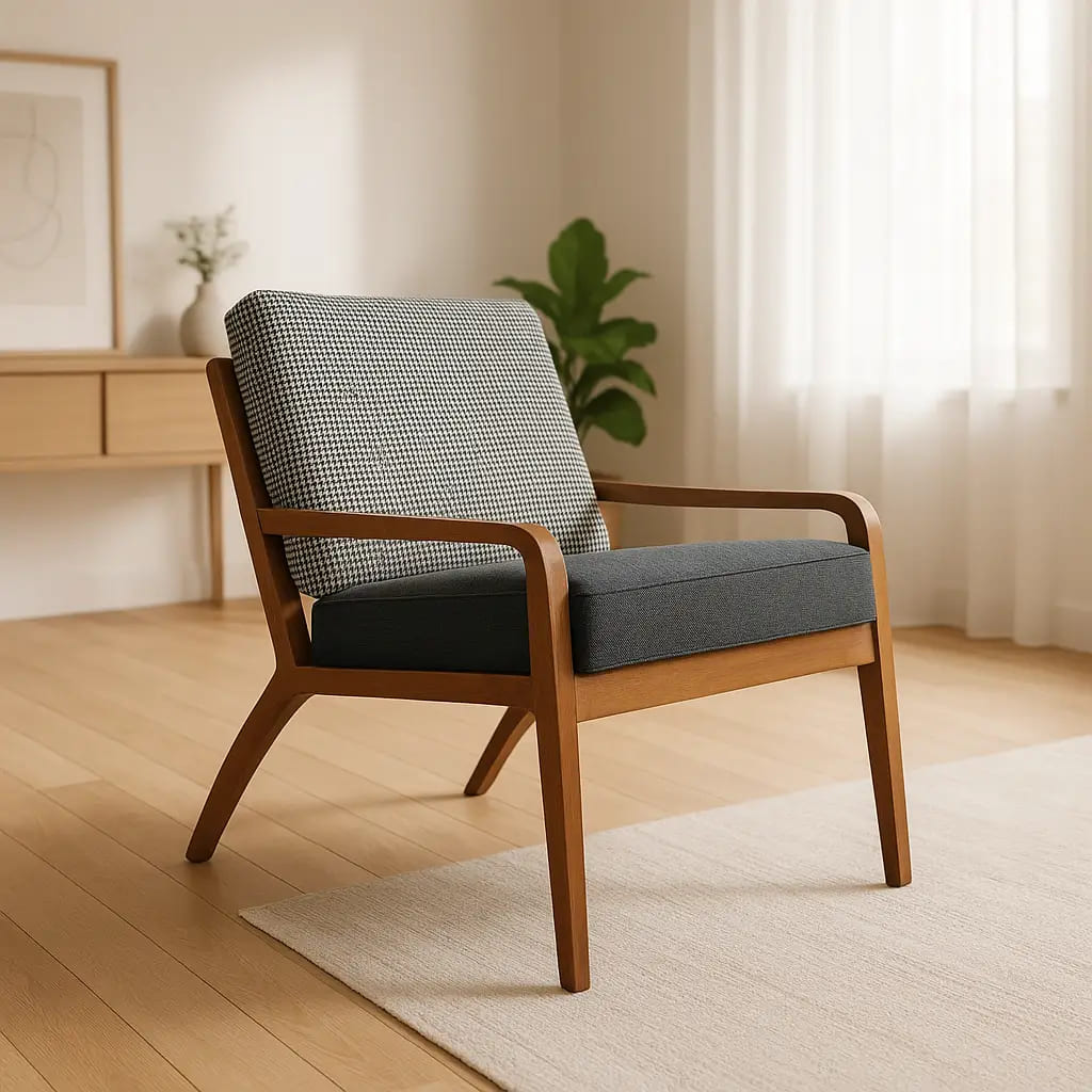 Modern Wooden Lounge Chair