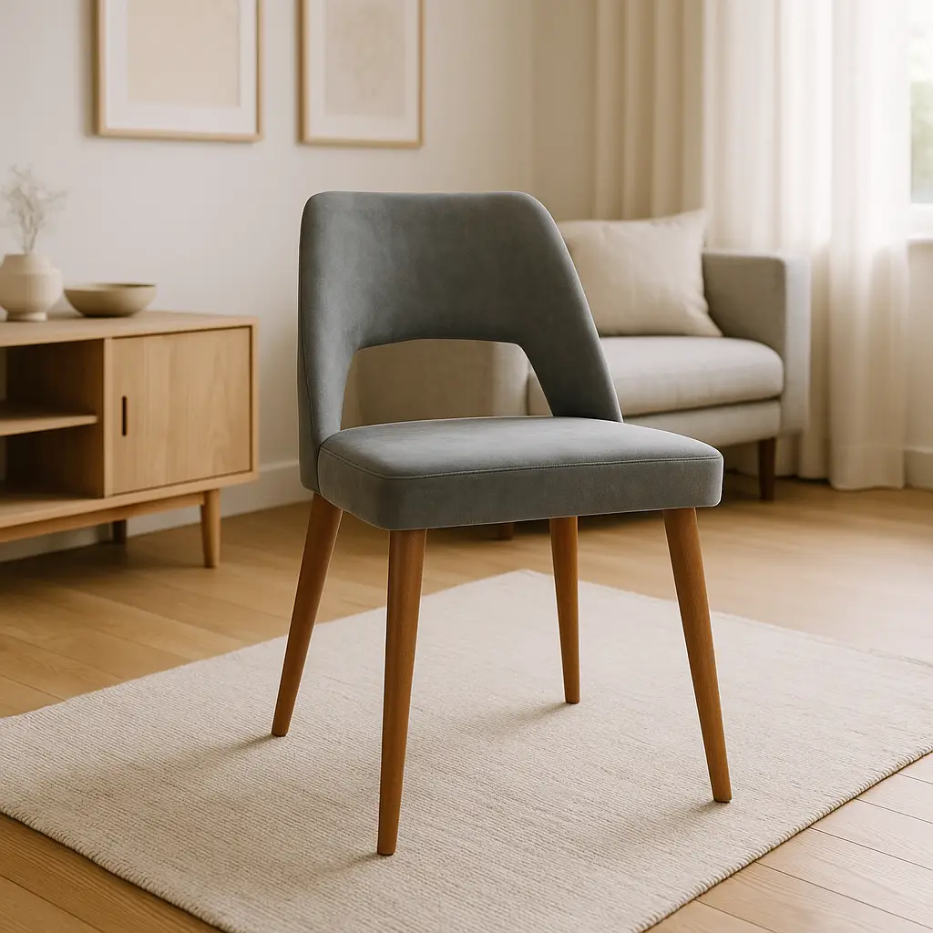 modern chair upholstered