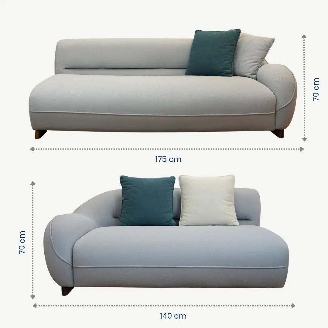 Modern Curved Sofa Set Luxurious Beechwood – 4 Pieces - Image 2