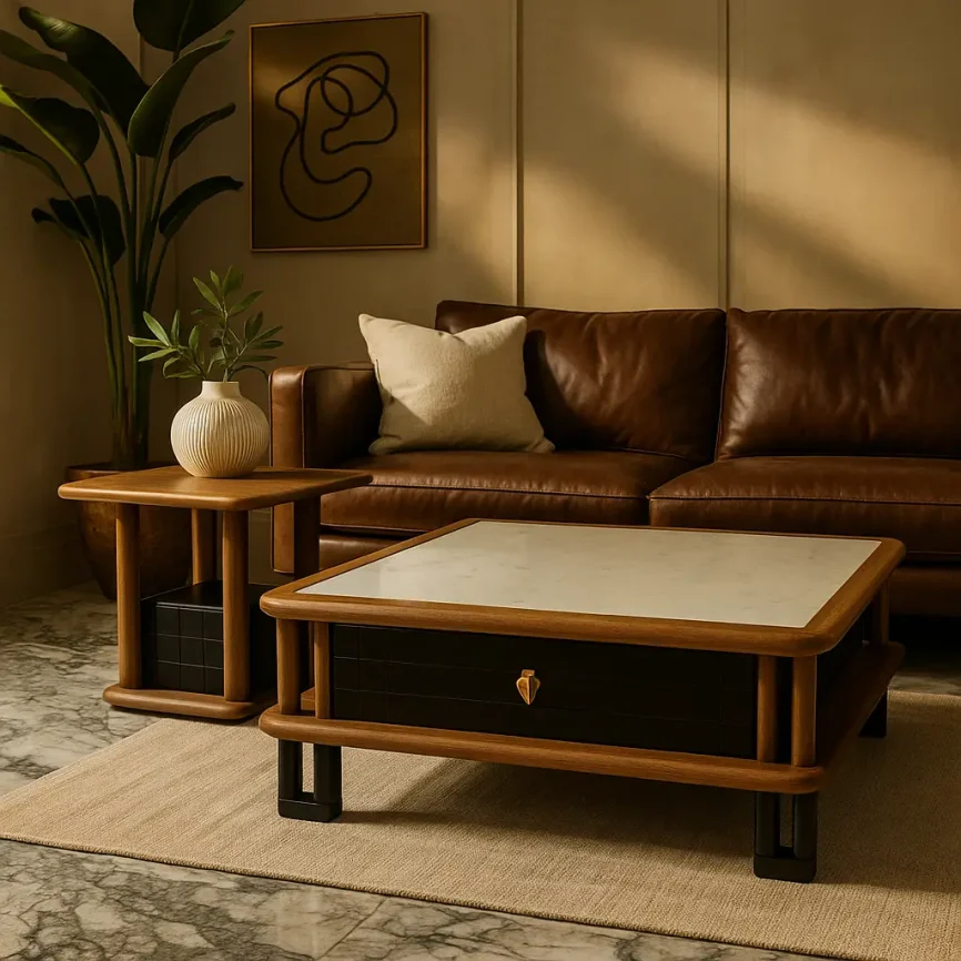 Set of 2 Square Coffee Tables