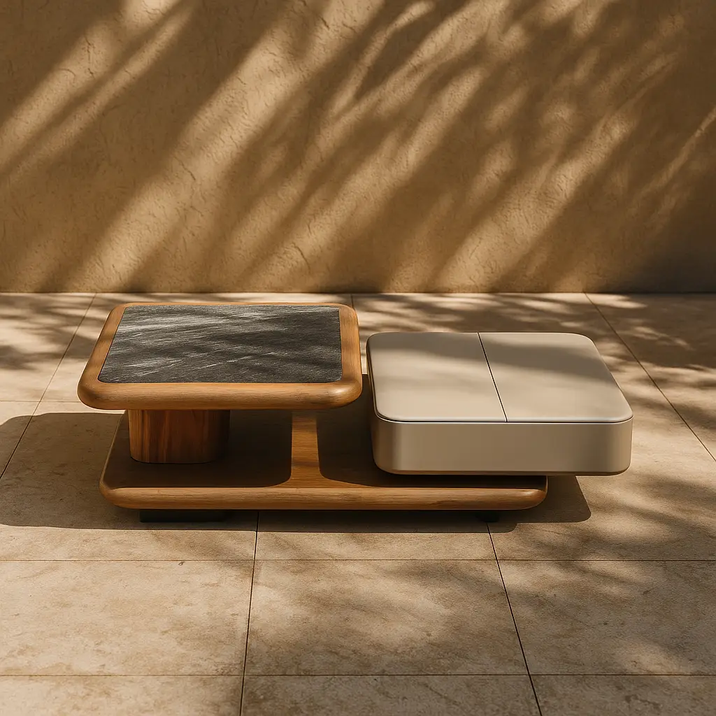 Multifunctional Dual-Surface Coffee Table