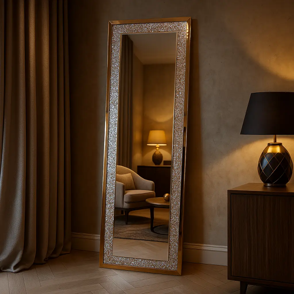 Glamour Floor Mirror Bronze