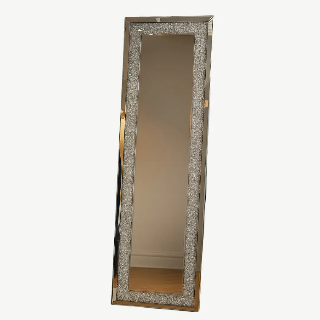 Glamour Floor Mirror Silver