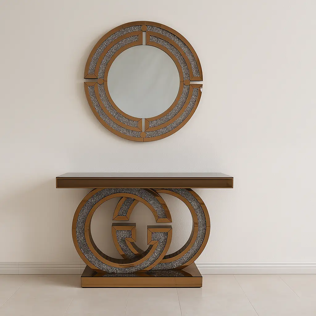 Gucci Console with Mirror Bronze