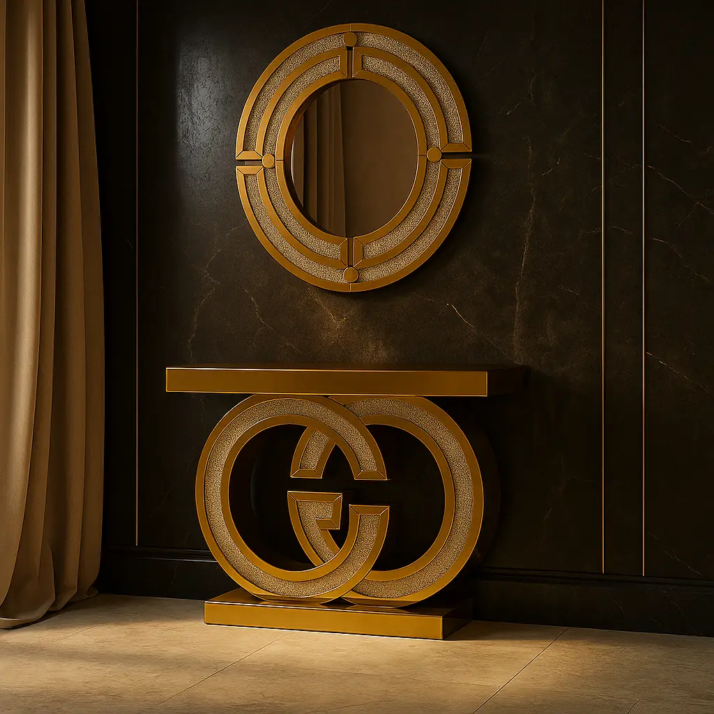 Gucci Console with Mirror Bronze