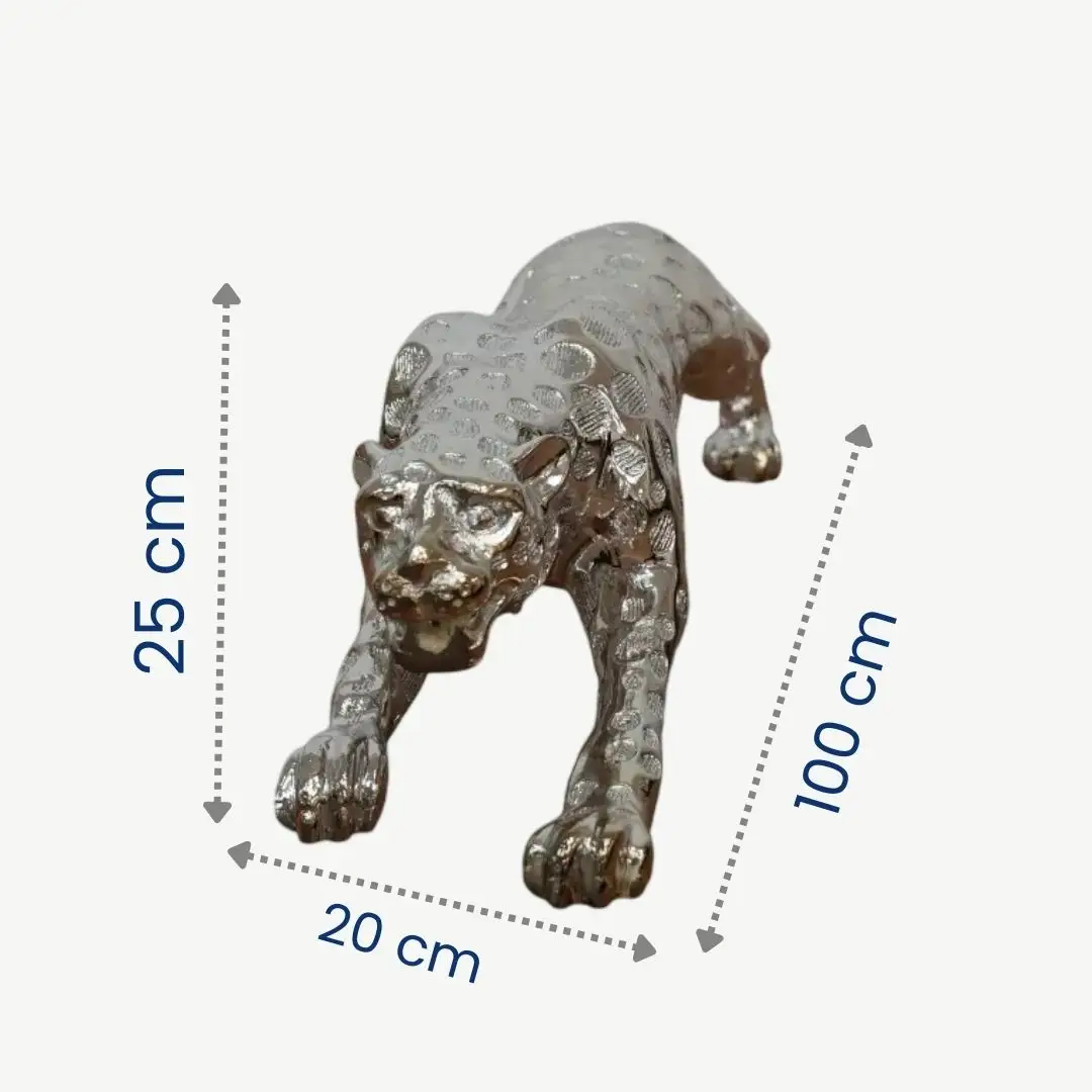 Tiger Sculpture Silver Large