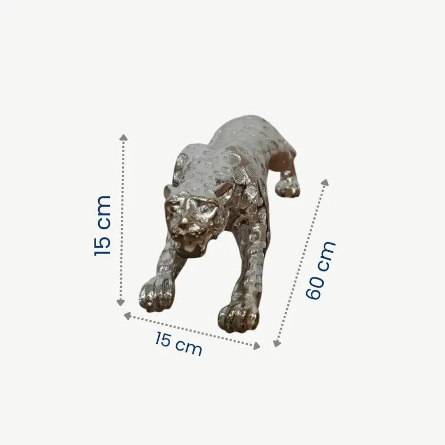 Tiger Sculpture Silver Small