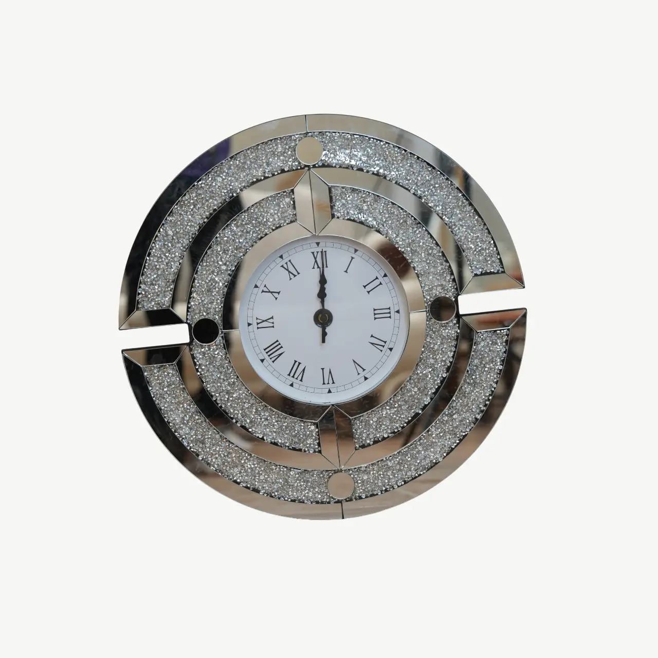 Wall Clock Round Silver
